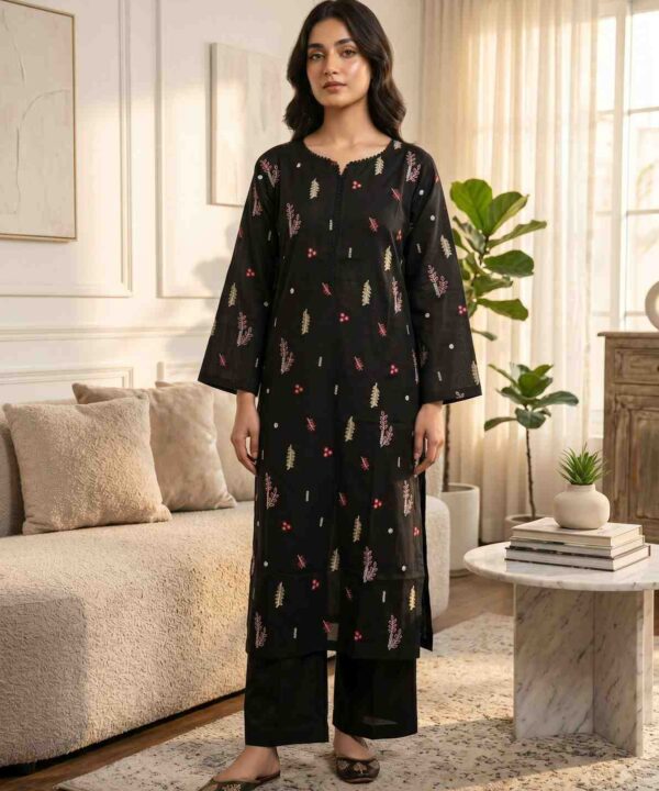 Embroidered Floral 2-Piece Lawn