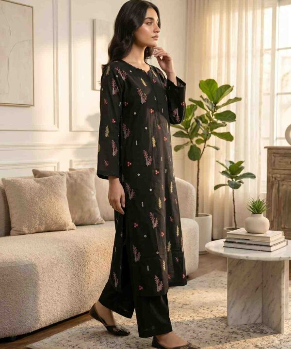 Alternative view of Embroidered Floral 2-Piece Lawn