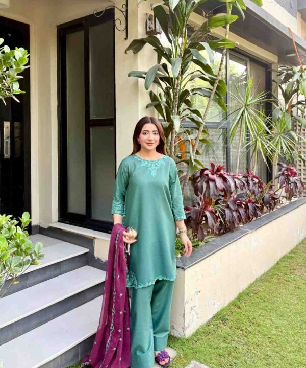 Embroidered 3 Piece Suit
