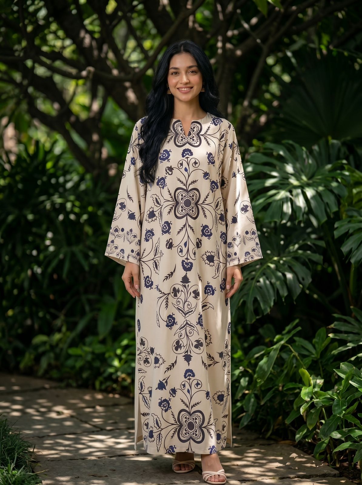 Bloom Printed Kaftan - Image 4